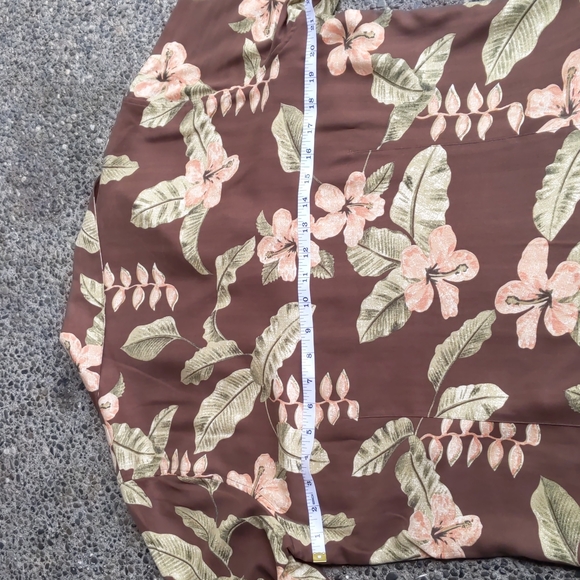 Pineapple Moon Silk Hawaiian button up shirt M - Picture 5 of 7